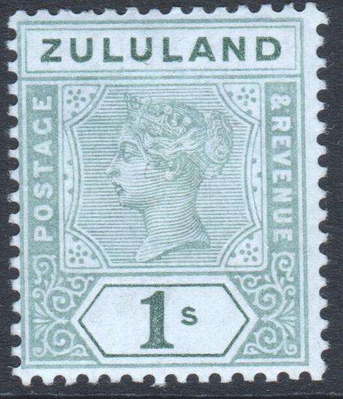 Zululand SG25 1/- GREEN - MM