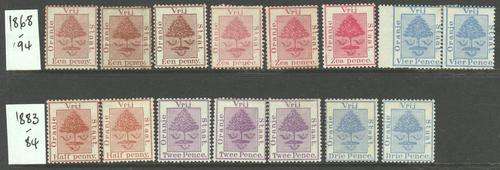 OFS - Collection of 22 Mint Stamps 1868-97 High CV