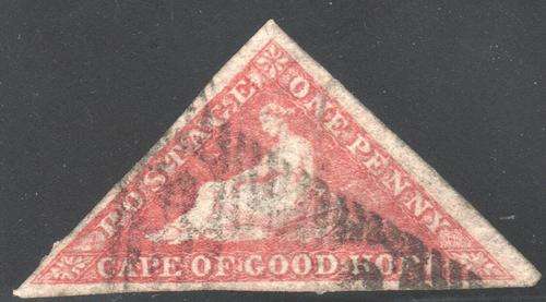 Cape of Good Hope : SG5b 1d Deep Rose VFU CV R15000