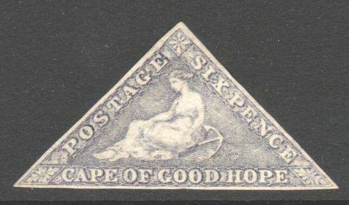 Cape of Good Hope - SG7c 6d Slate Lilac Mounted Mint CV R94500++ (2012)