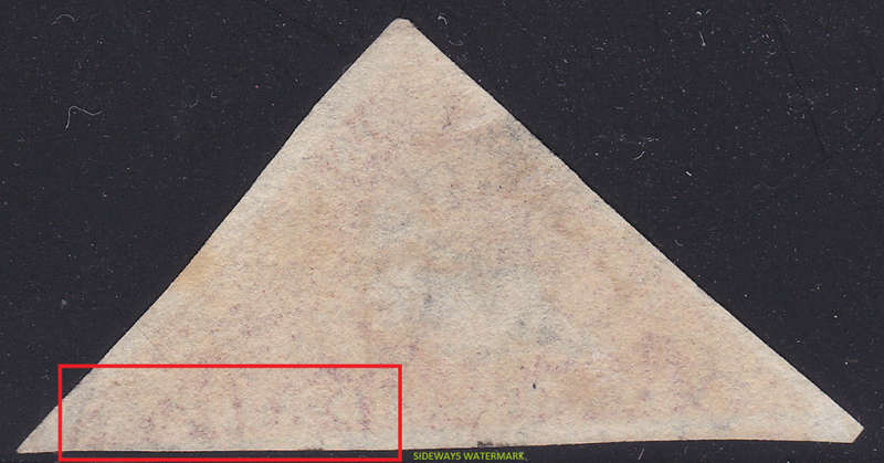 Cape of Good Hope - SACC5c - 1d DEEP ROSE - VFU WITH SIDEWAYS WATERMARK - RARE - CV R30000