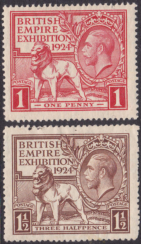 Great Britain - SG432-33 1924 WEMBLEY SET  MM