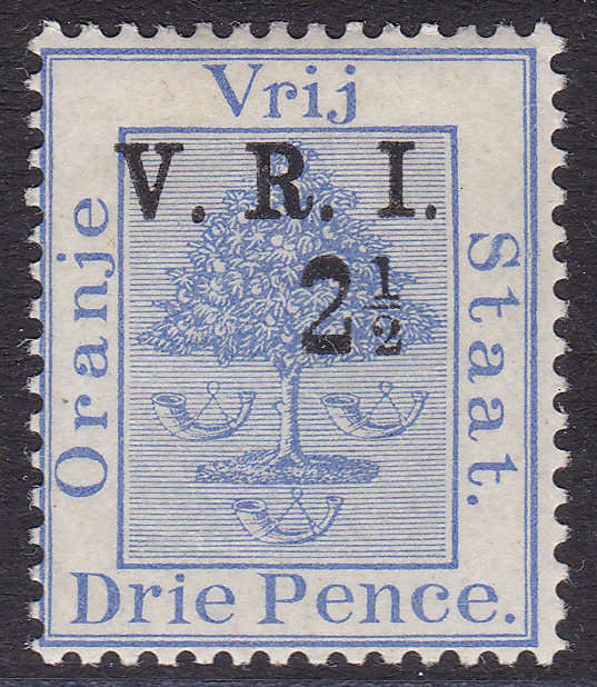 OFS 1900 SG104 2½d on 3d ULTRAMARINE LMM