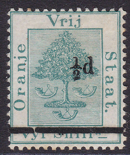 OFS - 1881 SG36 ½d ON 5/- GREEN - MNG