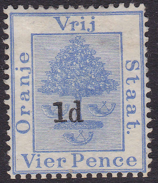 OFS 1890-1 SACC33 1d on 4d ULTRAMARINE O/P TYPE (a) MM R550