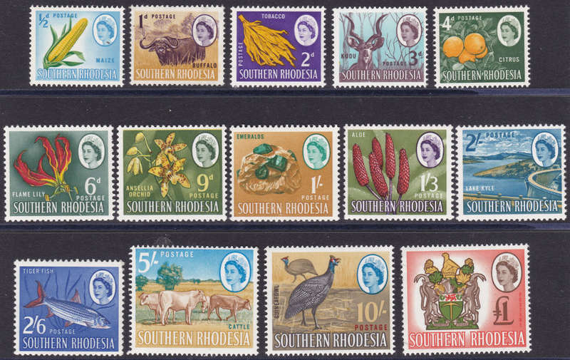 Southern Rhodesia : 1937 SG92-105 / SACC94-107 : FULL SET OF 14 - LMM CV R881