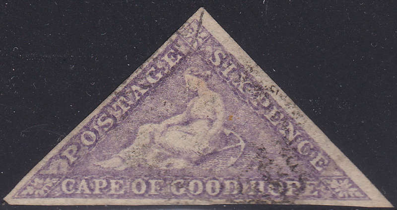 Cape of Good Hope : SG20 / SACC16 : 6d BRIGHT MAUVE -  VFU - CV R22000