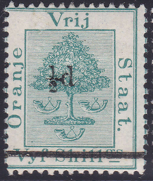 OFS - 1881 SACC20 ½d ON 5/- GREEN - MM