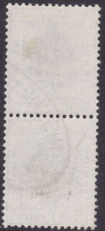 OFS 1896 SG75a ½d ON 3d ULTRAMARINE PAIR, BOTH WITH DOUBLE SURCHARGE - SCARCE