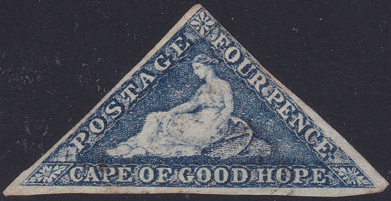 Cape of Good Hope - SACC15ba : 4d Slate Blue with sideways watermark **Rare** CV R70000(SACC19/20)