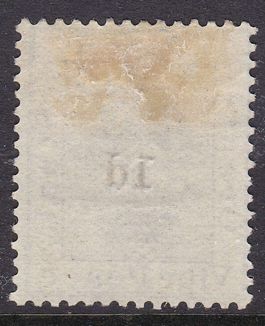 OFS 1890 SACC33 1d ON 4d ULTRAMARINE OVERPRINT TYPE a - CV R550