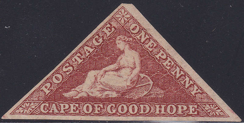 Cape of Good Hope 1864 1d BROWNISH RED -  VLMM - SUPERB - CV R30000