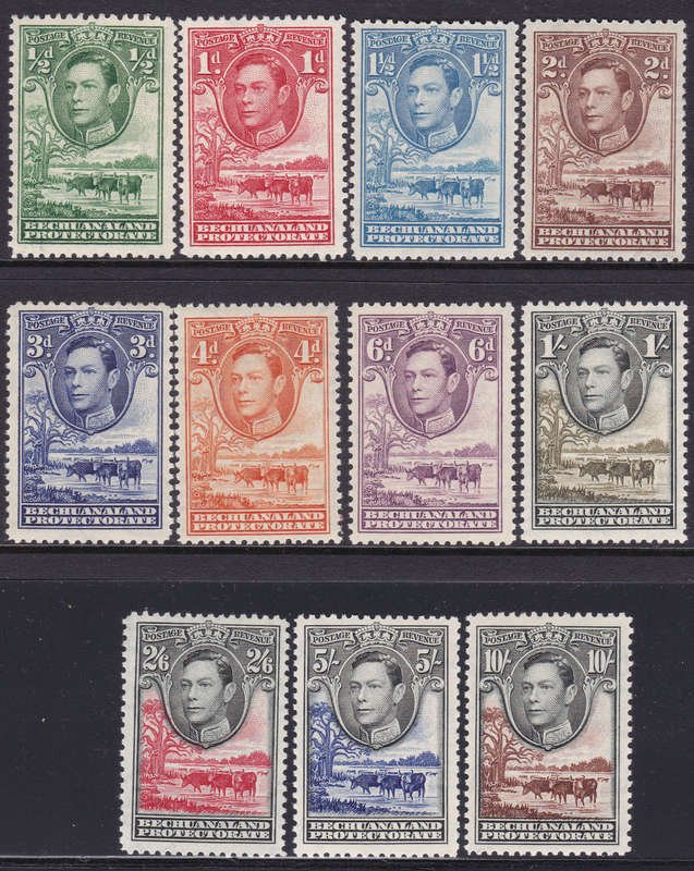 BECHUANALAND PROT. SACC113 // 123 (5/- IS SACC122a) UNMOUNTED MINT CV R3031 (for MM)