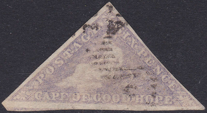 Cape of Good Hope 1858 SACC7 6d PALE ROSE LILAC,  VFU CV R12000