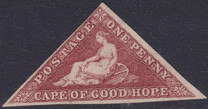 Cape of Good Hope 1864 SACC14c 1d BROWNISH RED - UNUSED - CV R30000