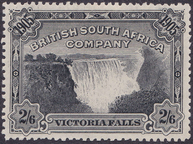 BSAC / Rhodesia 1905 SG98 - 2s6d Black - MM - CV £130