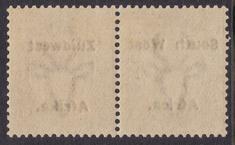 SWA 1924 TYPE V1 SACC42 2d  PURPLE BILINGUAL PAIR LMM (9,5mm ; 16mm)