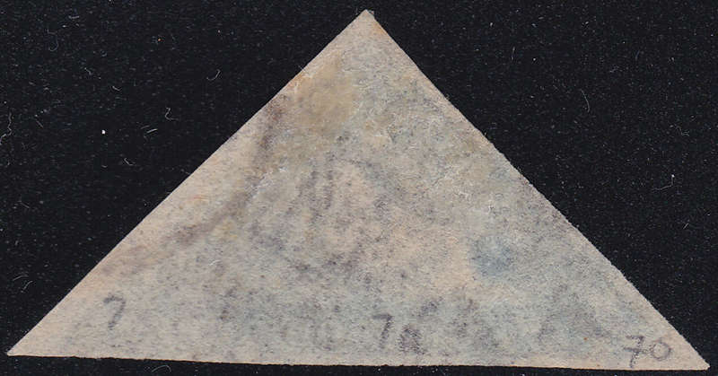 Cape of Good Hope : 1863-64 SACC7c : 6d SLATE LILAC - VFU - CV R20000