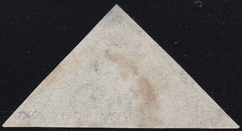 Cape of Good Hope : 1858 SG8b 1/- DEEP DARK GREEN  - VFU CV R20000