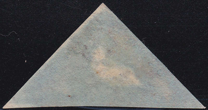 Cape of Good Hope 1853 SACC1a 1d DEEP BRICK RED ON DEEPLY BLUED PAPER - VFU CV R14000