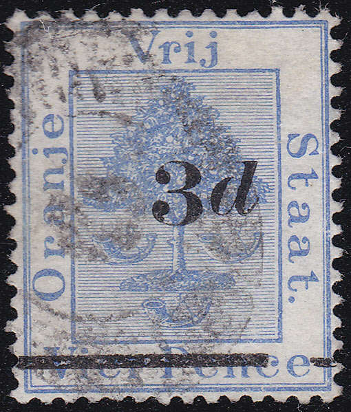 OFS 1882 SACC22(SG39) 3d ON 4d ULTRAMARINE O/P TYPE (b) FU CV £18