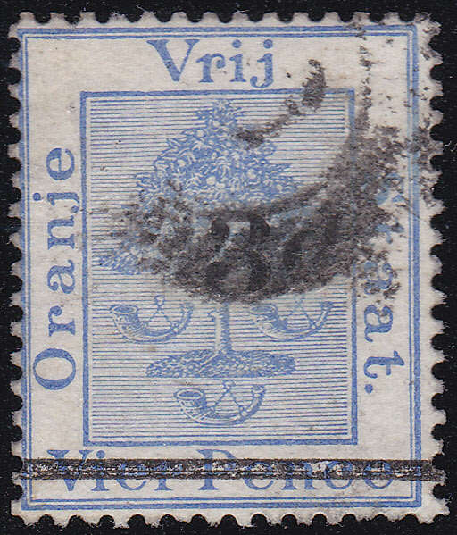 OFS 1882 SACC22(SG39) 3d ON 4d ULTRAMARINE O/P TYPE (b) FU CV £18