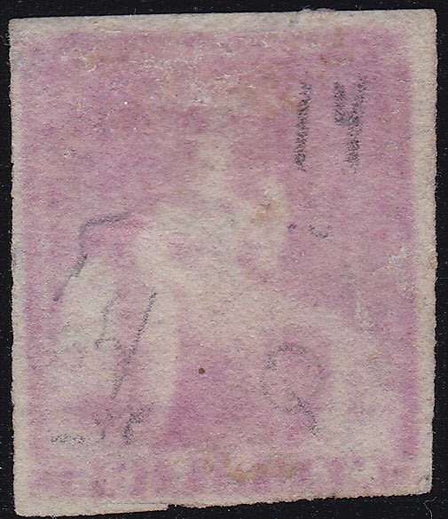 MAURITIUS 1859 SG29 (9d) DULL MAGENTA  CV £225