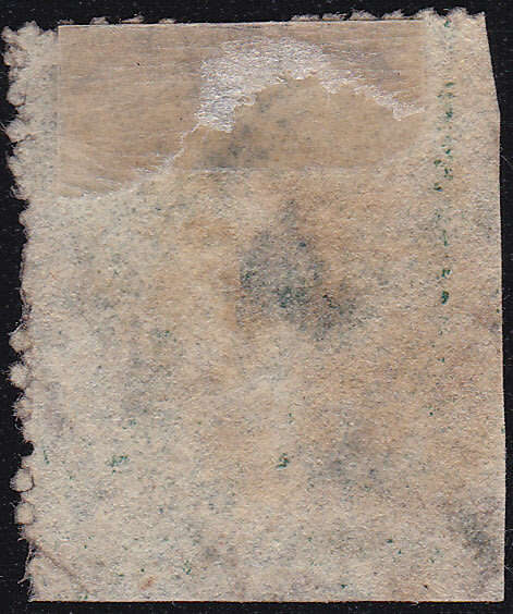 MAURITIUS 1862 SG55 1/- DEEP GREEN (INTERMEDIATE PERF) USED - CV £325