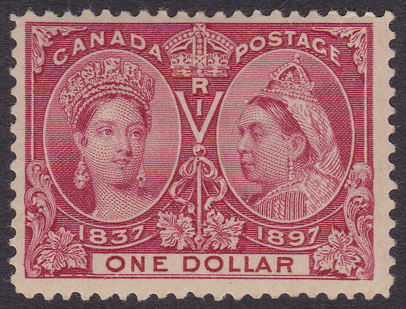 Canada 1897 JUBILLE ISSUE SG136 $1 LAKE MM CV £550