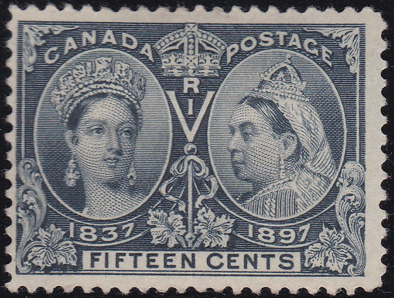CANADA 1897 JUBILEE ISSUE SG132 15c SLATE MM 2017 CV £140