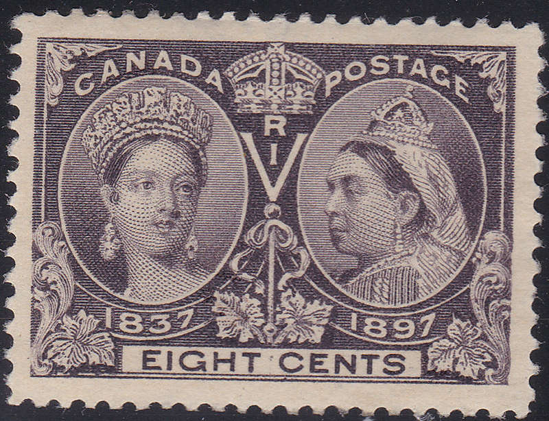CANADA 1897 JUBILEE ISSUE SG130 8c SLATE-VIOLET LMM 2017 CV £55