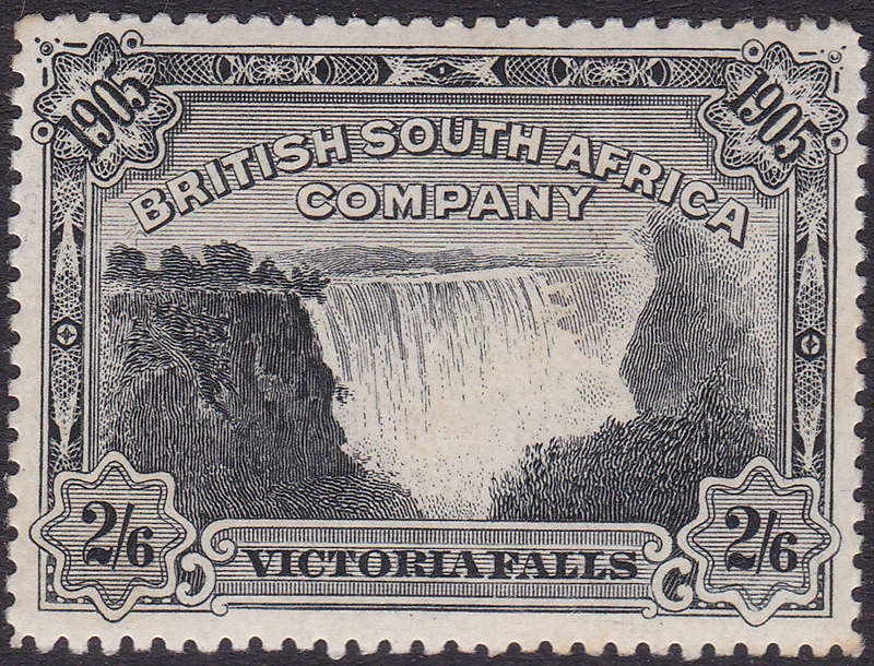 B.S.A.C / Rhodesia 1905 SG98 - 2s6d Black - MM - CV £130(2017)