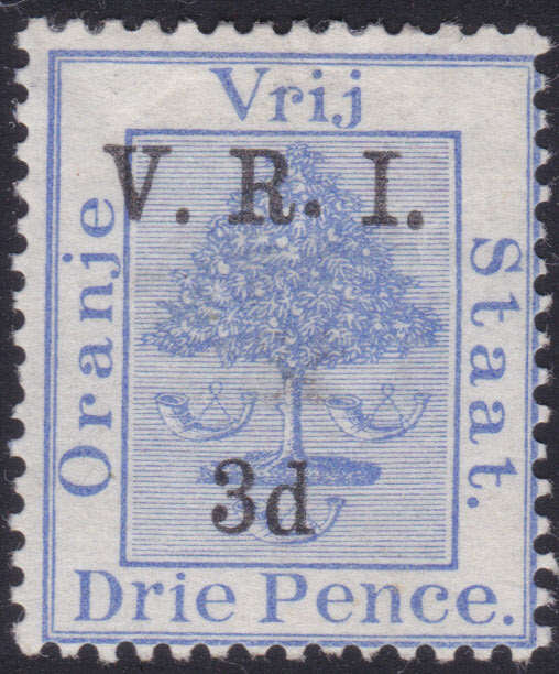 OFS 1900 SACC63a  : 3d ON 3d ULTRAMARINE - RAISED and LEVEL STOPS MIXED MM CV R130