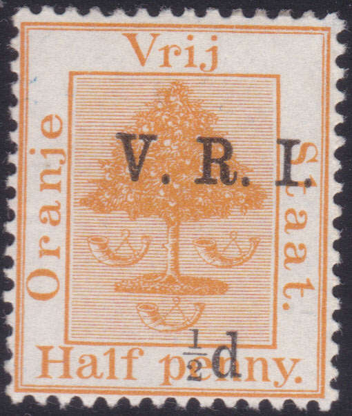 OFS 1900  SACC49(g) ½d ON ½d ORANGE WITH SMALL `½` MM CV R900