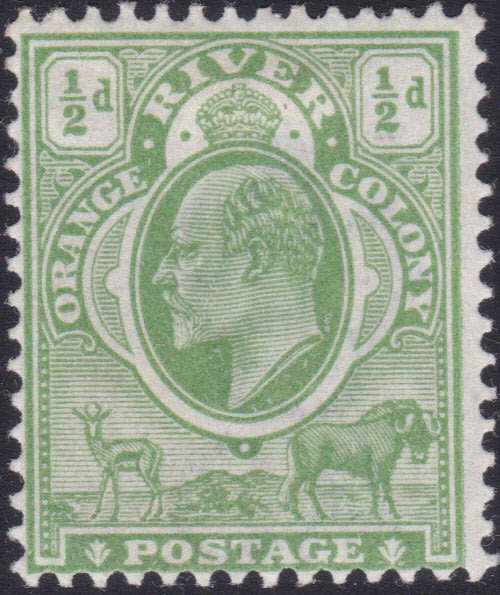 ORC 1903 SACC84 ½d YELLOW-GREEN WM CROWN CA MM CV R150
