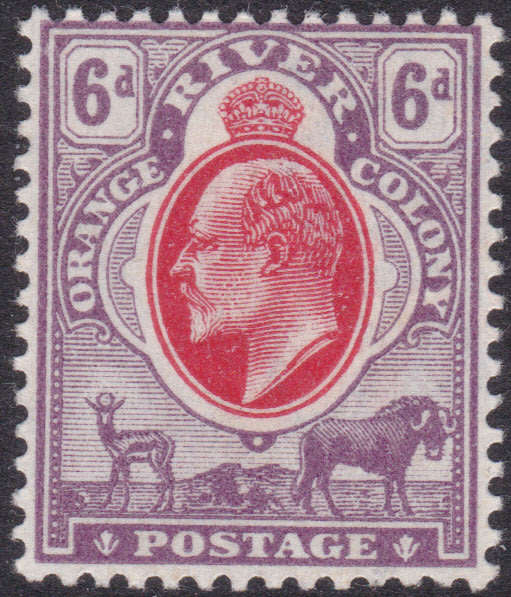 ORC 1903 SG145 6d SCARLET and MAUVE WM CROWN CA VLMM