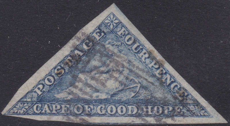 CAPE OF GOOD HOPE 1864 SACC15c 4d STEEL BLUE - VFU - CV R9000