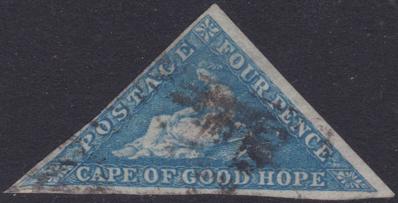 CAPE OF GOOD HOPE 1864 4d Pale Blue DLR - Rare