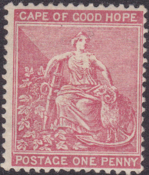 CAPE OF GOOD HOPE 1864-77 SACC18 1d CARMINE MM CV R3000