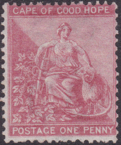 CAPE OF GOOD HOPE 1864-77 SACC18 1d CARMINE MM CV R3000