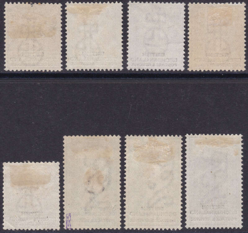 BECHUANALAND 1897 SACC10-17 SHORT SET TO 2s6d MM CV R11350