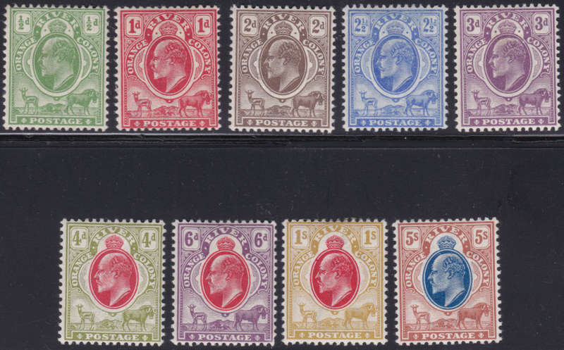 OFS/ORC - 1903-4 SACC84-92 COMPLETE SET TO 5/- , VERY FINE LMM CV R4840