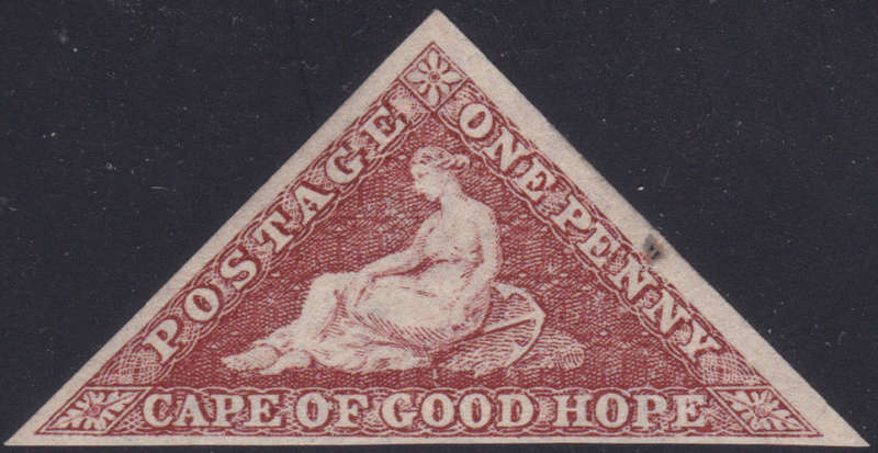 CAPE OF GOOD HOPE 1864 SACC14b 1d BROWNISH-RED  - VERY FINE MINT - PART O.G. - CV R30000