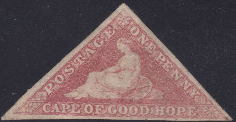 Cape of Good Hope SACC5a 1d ROSE - MM - CV R30000