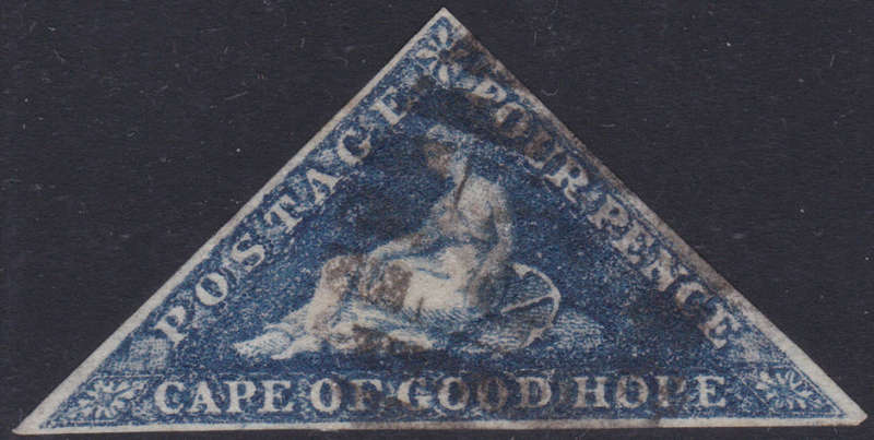 Cape of Good Hope - 1864 SACC15b : 4d SLATE BLUE VFU **SCARCE** CV R18000