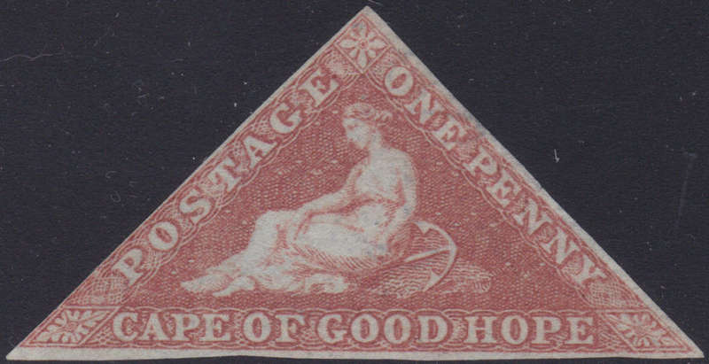 CAPE OF GOOD HOPE- SACC1  - 1d PALE BRICK-RED - MINT/UNUSED - RARE - CV R150000