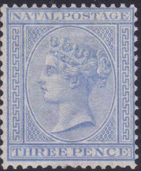 NATAL 1884 SACC96 3d BLUE(CROWN CA) - MM - CV R2300