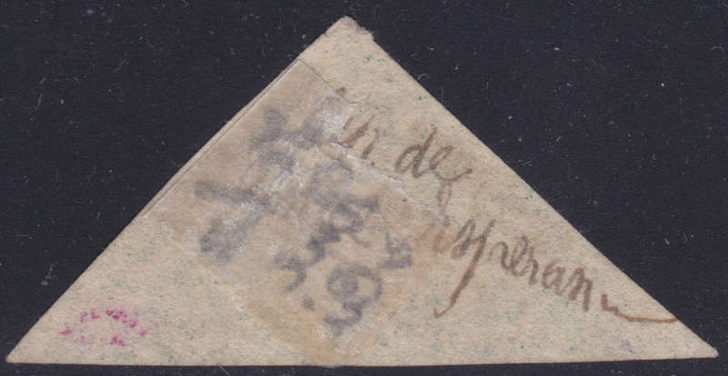 Cape of Good Hope 1864 SACC17 1/- BRIGHT EMERALD GREEN  VFU CV R25000 - SCARCE