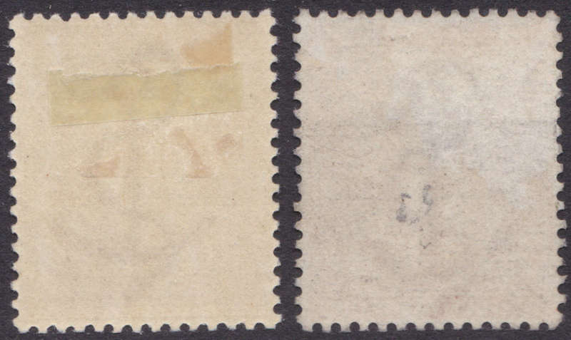 CAPE OF GOOD HOPE 1887/93 SACC49 & SACC63 5/- ORANGE & 5/- BROWN-ORANGE LMM CV R7000