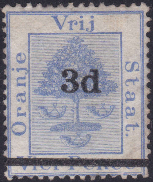 OFS 1882 SACC 24 / SG41 : 3d ON 4d ULTRAMARINE(Surcharged type (d)) VLMM CV R1300
